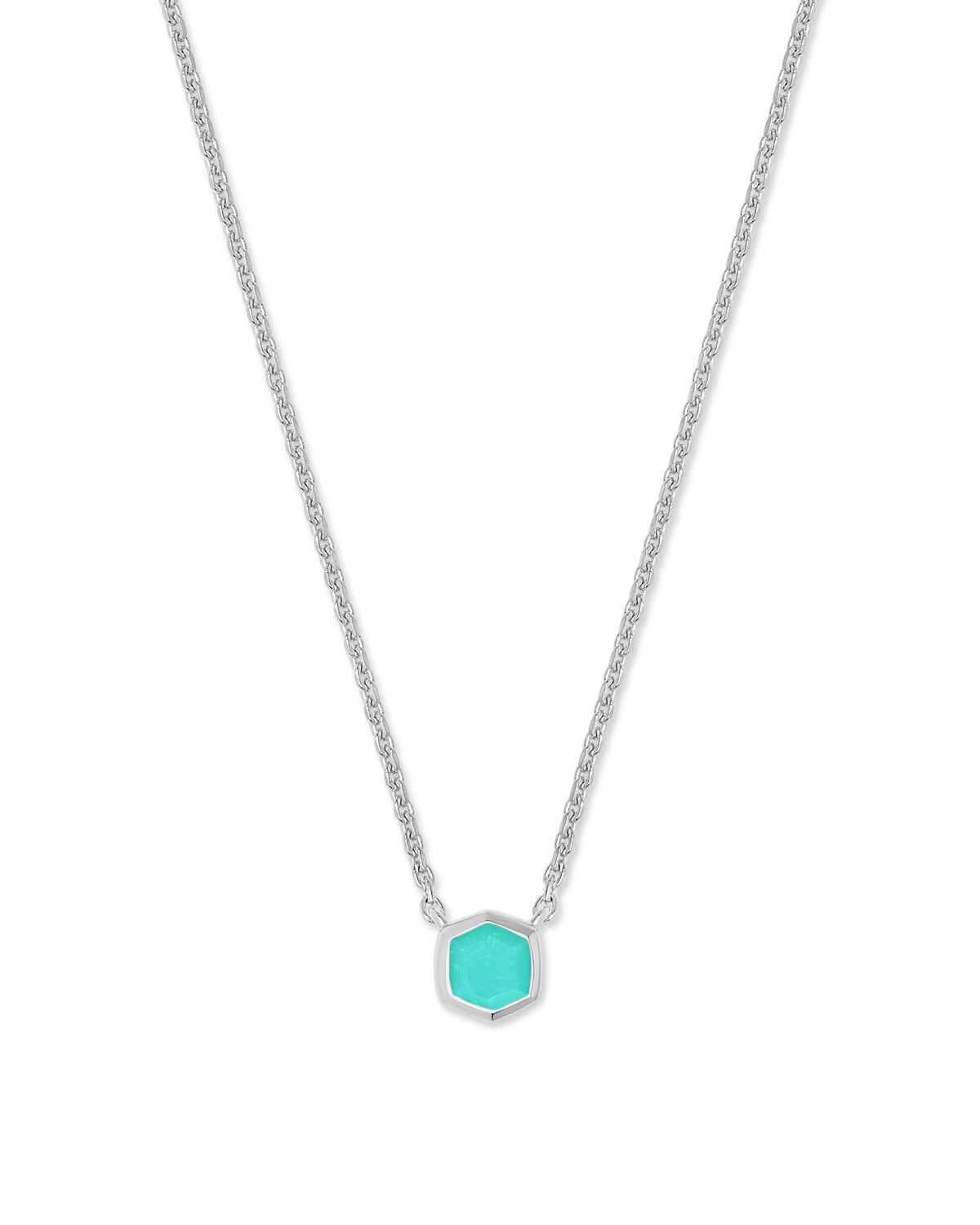 Davie Sterling Silver Pendant Necklace in Chrysoprase