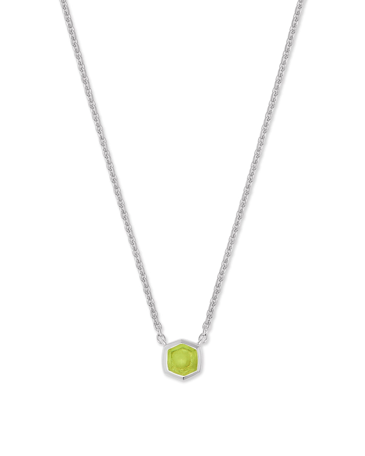 Davie Sterling Silver Pendant Necklace in Peridot
