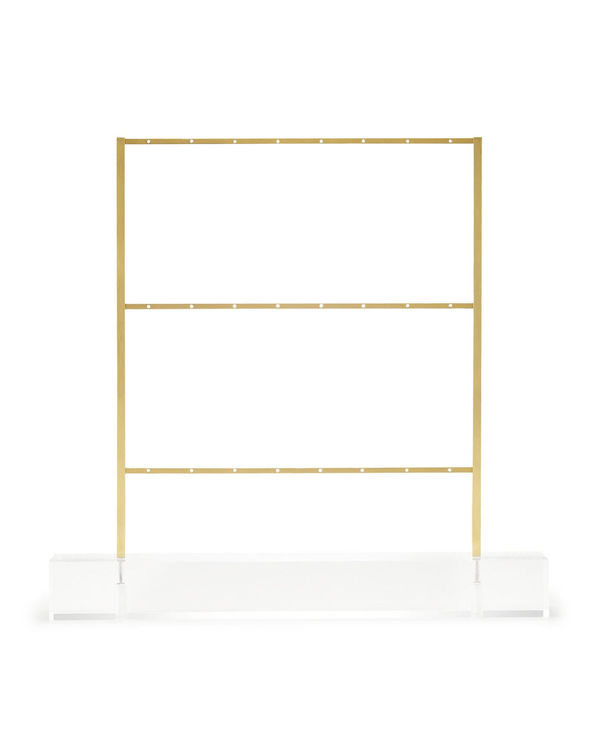 Earring Ladder Jewelry Stand in Antique Brass