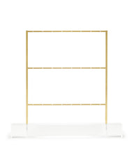 Earring Ladder Jewelry Stand in Antique Brass