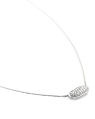 0.39 ct Elisa Pendant Necklace in Pave Diamond and 14k White Gold