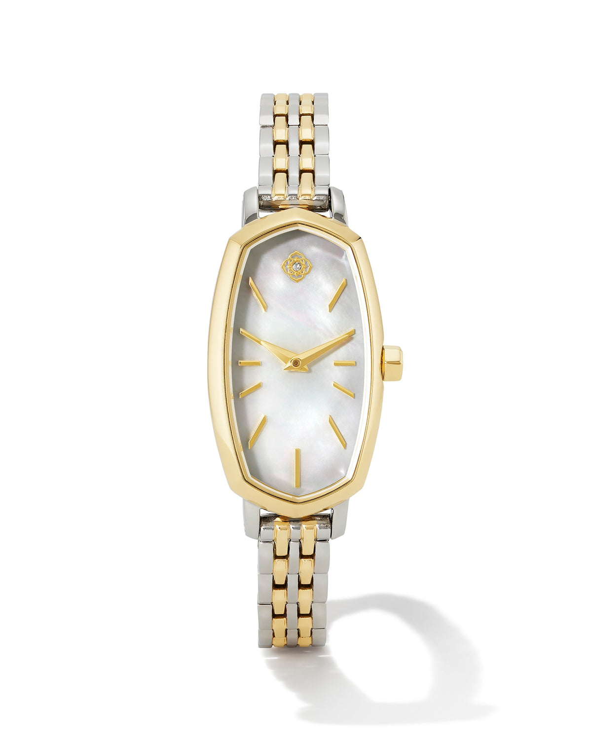 Elle Two Tone Stainless Steel Watch in Ivory Mother-of-Pearl