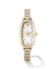 Elle Two Tone Stainless Steel Watch in Ivory Mother-of-Pearl