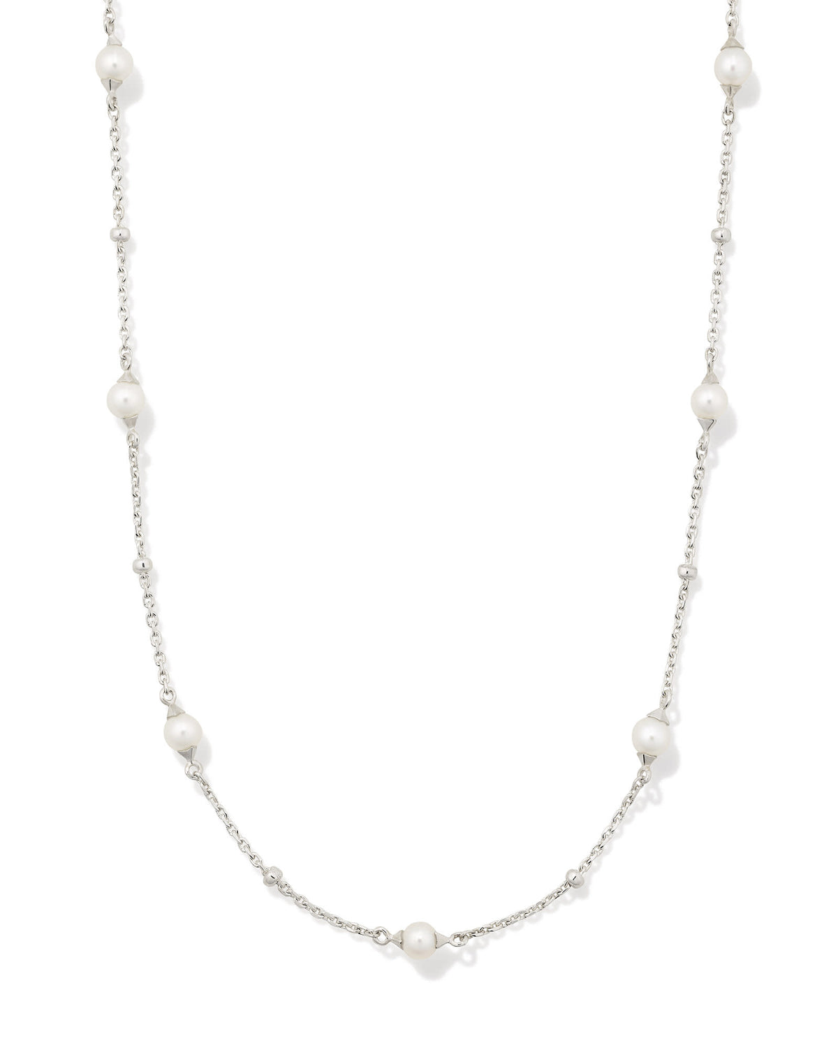 Emmaline Sterling Silver Strand Necklace in Freshwater Cultured Pearl