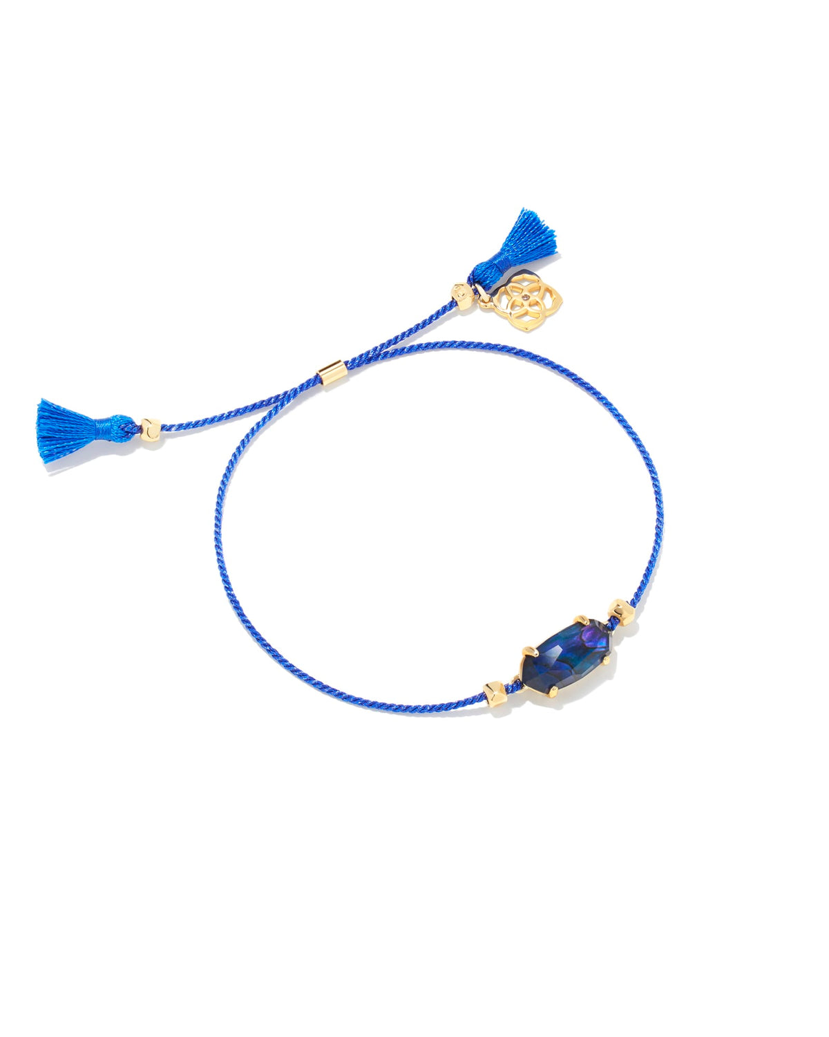 Everlyne Navy Cord Friendship Bracelet in Navy Abalone
