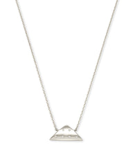 Folds Of Honor 14k White Gold Pendant Necklace in White Diamond