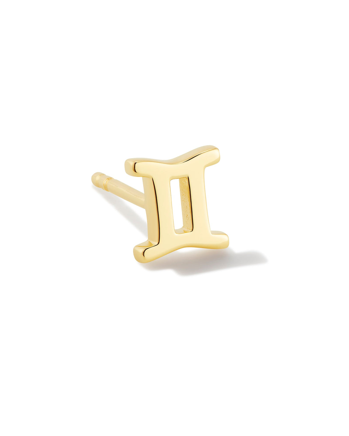 Gemini Single Stud Earring in 18k Gold Vermeil
