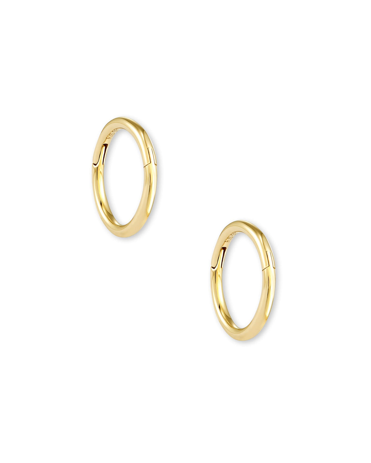 Gina Seamless Huggie Earrings in 14k Yellow Gold