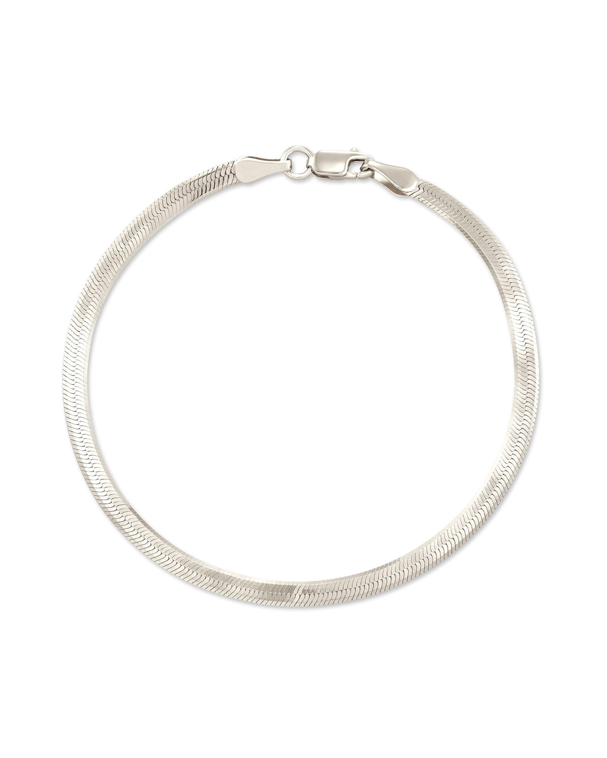 Herringbone Chain Bracelet in Sterling Silver