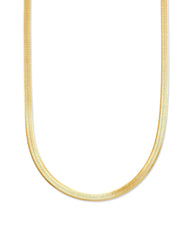 Herringbone Chain Necklace in 18k Gold Vermeil