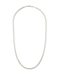 Herringbone Chain Necklace in Sterling Silver