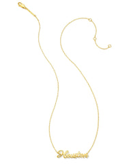 Houston Pendant Necklace in 18k Gold Vermeil
