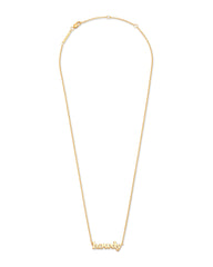 Howdy Pendant Necklace in 18k Yellow Gold Vermeil