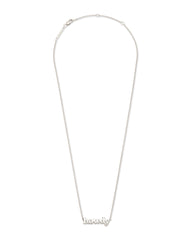 Howdy Pendant Necklace in Sterling Silver