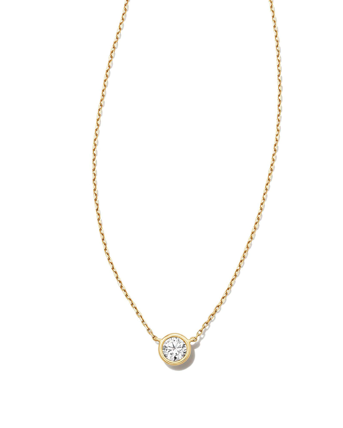 0.25 ct Lab Grown White Diamond Audrey Pendant Necklace in 14k Yellow Gold
