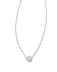 0.25 ct Lab Grown White Diamond Audrey Pendant Necklace in 14k White Gold