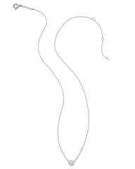 0.25 ct Lab Grown White Diamond Audrey Pendant Necklace in 14k White Gold