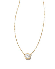 0.5 ct Lab Grown White Diamond Audrey Pendant Necklace in 14k Yellow Gold