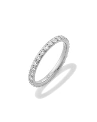 1 ct Lab Grown White Diamond Marilyn Band Ring in 14k White Gold 