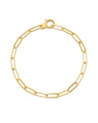 Large Paperclip Chain Bracelet in 18k Gold Vermeil
