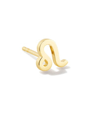 Leo Single Stud Earring in 18k Gold Vermeil
