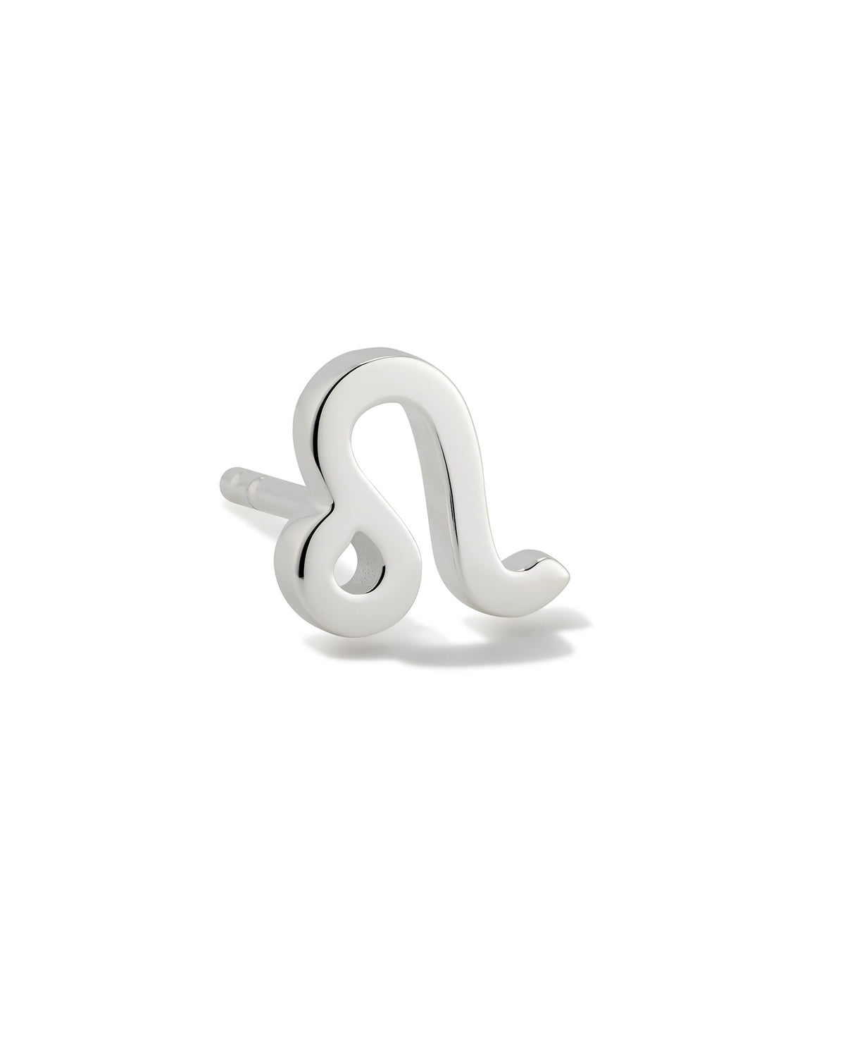 Leo Single Stud Earring in Sterling Silver