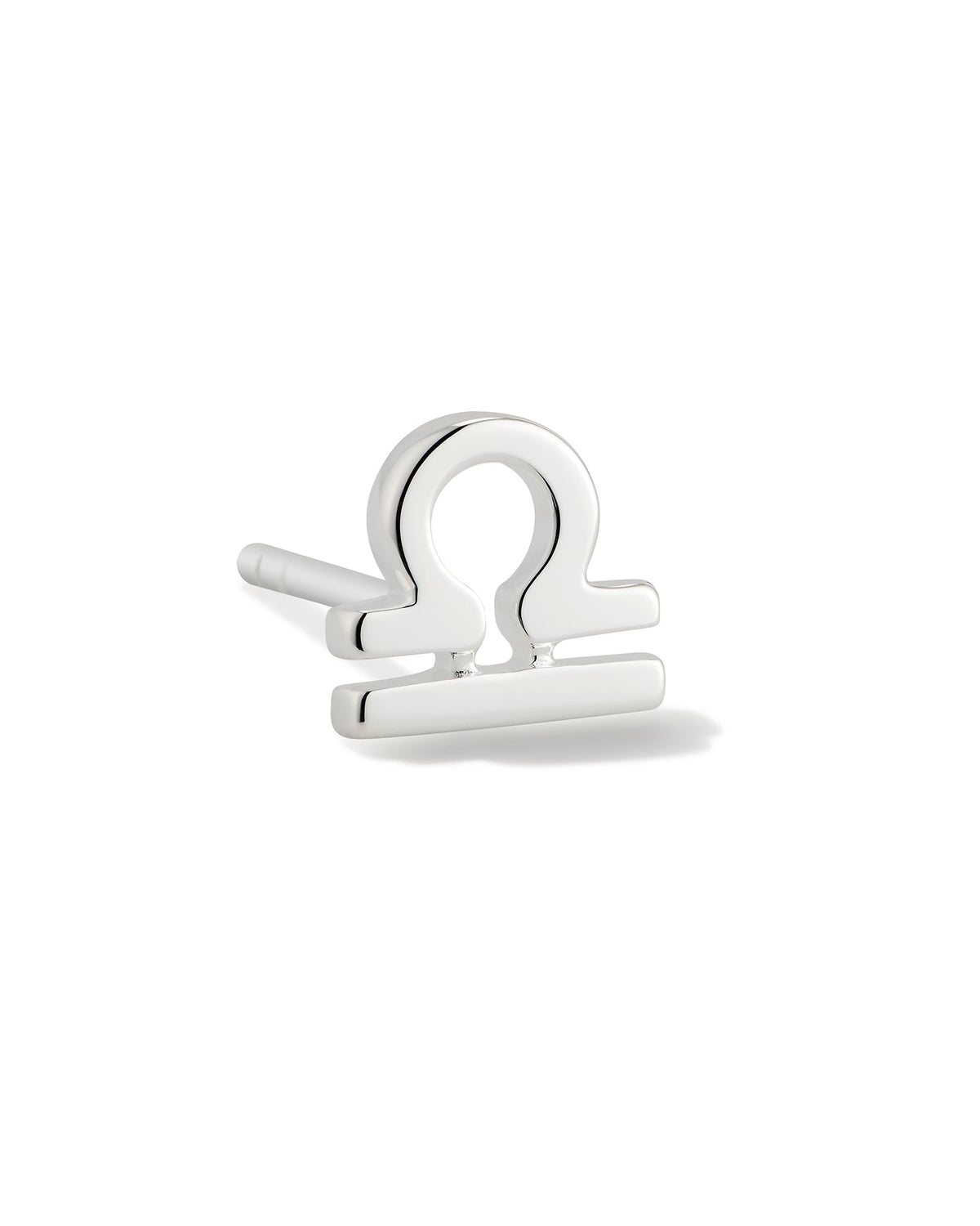 Libra Single Stud Earring in Sterling Silver