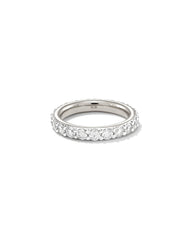 2 ct Marilyn 14k White Gold Full Eternity Band Ring in White Diamond