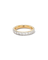 2 ct Marilyn 14k Yellow Gold Full Eternity Band Ring in White Diamond