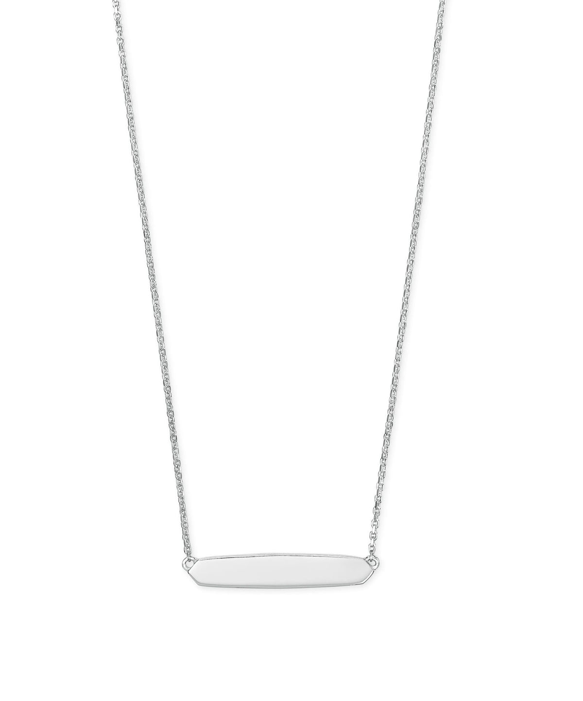 Mattie Bar Pendant Necklace in Sterling Silver
