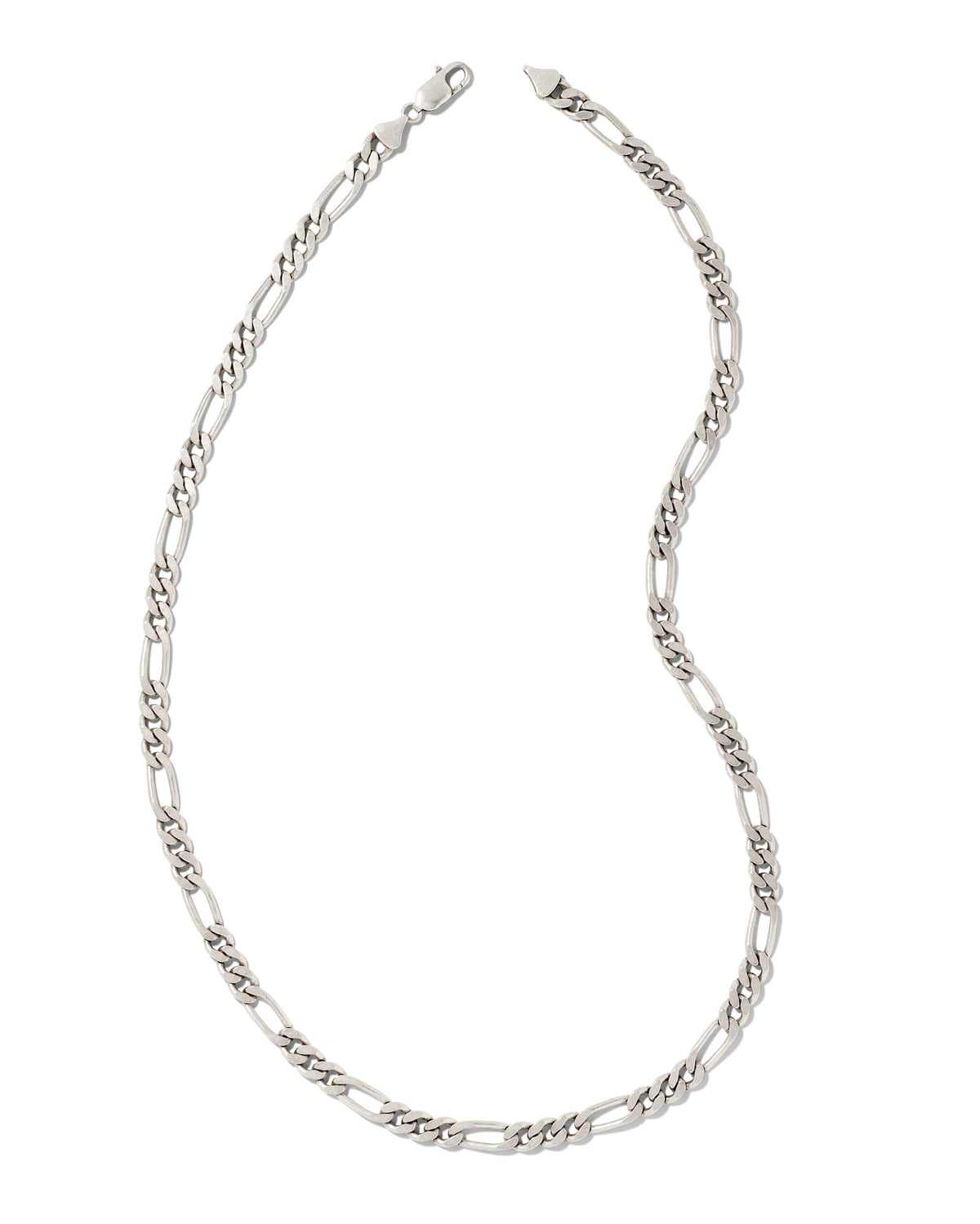 Figaro Chain Necklace in Oxidized Sterling Silver