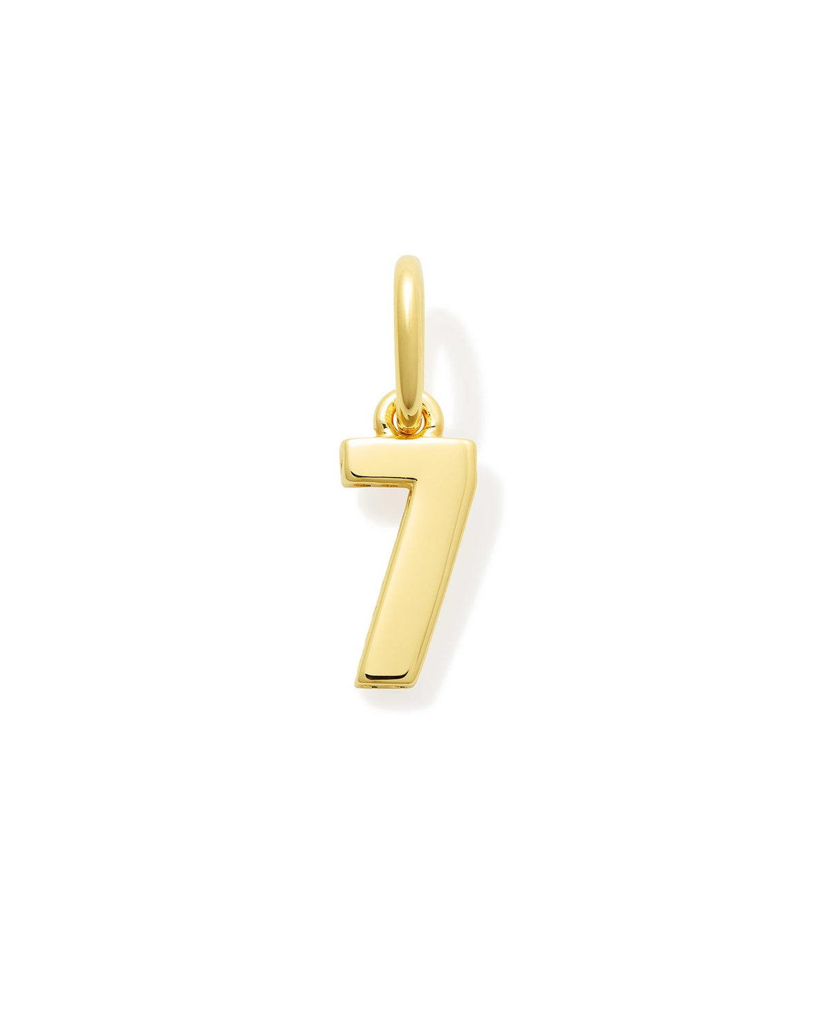 Metal Number 7 Charm in 18k Gold Vermeil