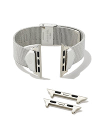 Mia Mesh Watch Band in Silver Stainless Steel