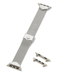 Mia Mesh Watch Band in Silver Stainless Steel
