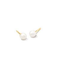 Michelle Pearl 14k Yellow Gold Stud Earrings in Freshwater Cultured Pearl