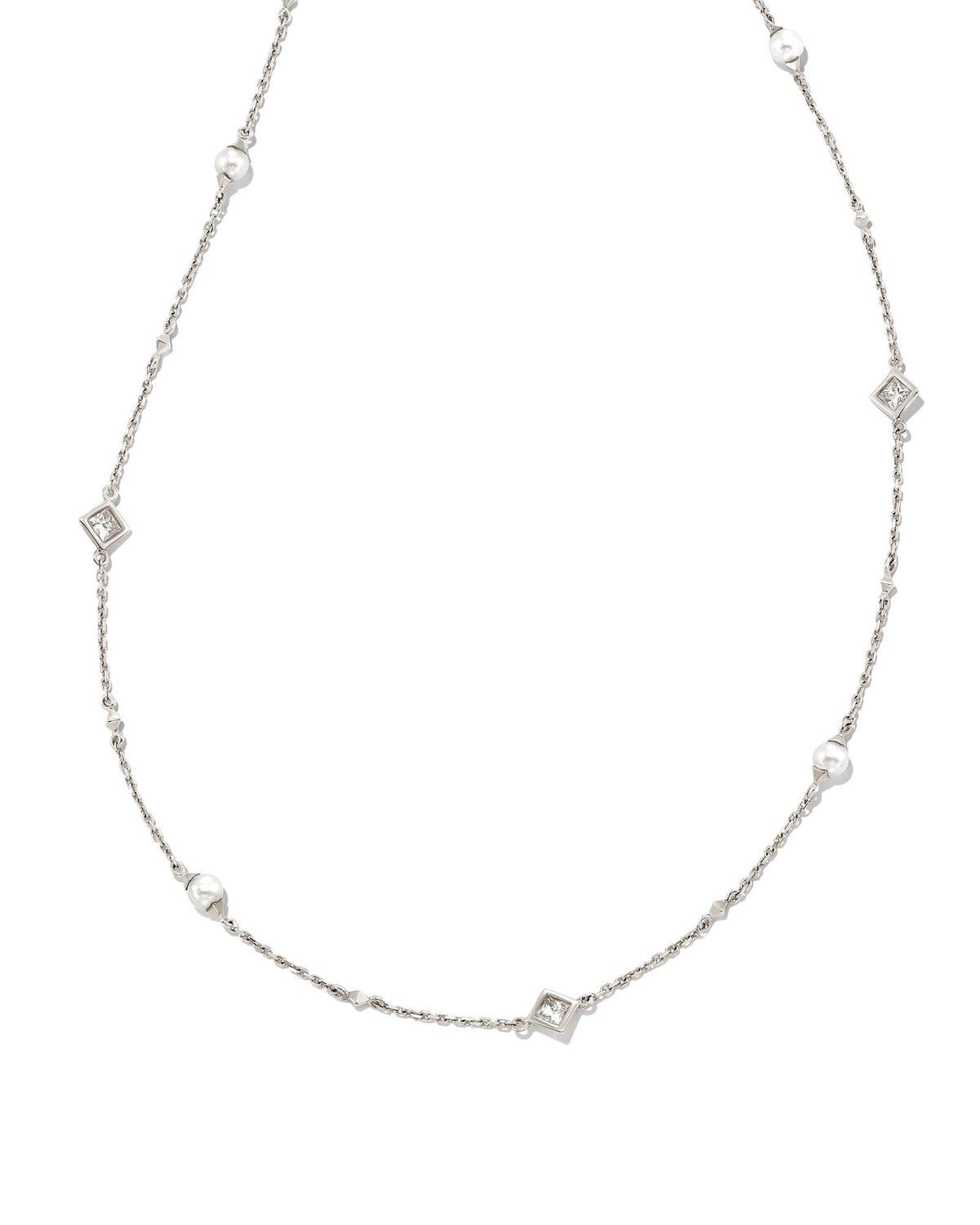 Michelle 14k White Gold Strand Necklace in Freshwater Cultured Pearl