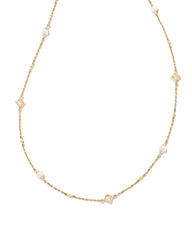 Michelle 14k Yellow Gold Strand Necklace in Freshwater Cultured Pearl
