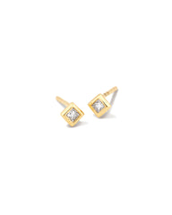 0.1 ct Michelle 14k Yellow Gold Stud Earrings in White Diamond