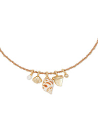 Oleana Gold Charm Necklace