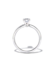 1.5 ct Oval Solitaire Engagement Ring in 14k White Gold