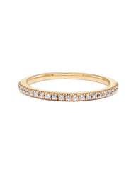 Pave Band Ring in 14k Yellow Gold