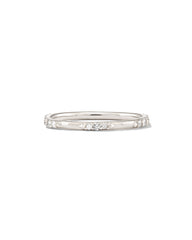 0.19 ct Posey 14k White Gold Band Ring in White Diamonds