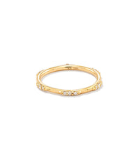 0.19 ct Posey 14k Yellow Gold Band Ring in White Diamonds