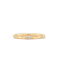 0.19 ct Posey 14k Yellow Gold Band Ring in White Diamonds