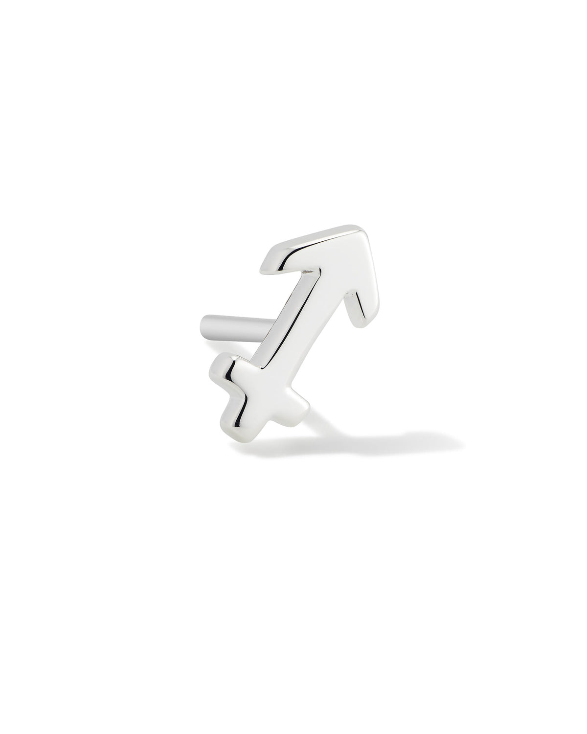 Sagittarius Single Stud Earring in Sterling Silver