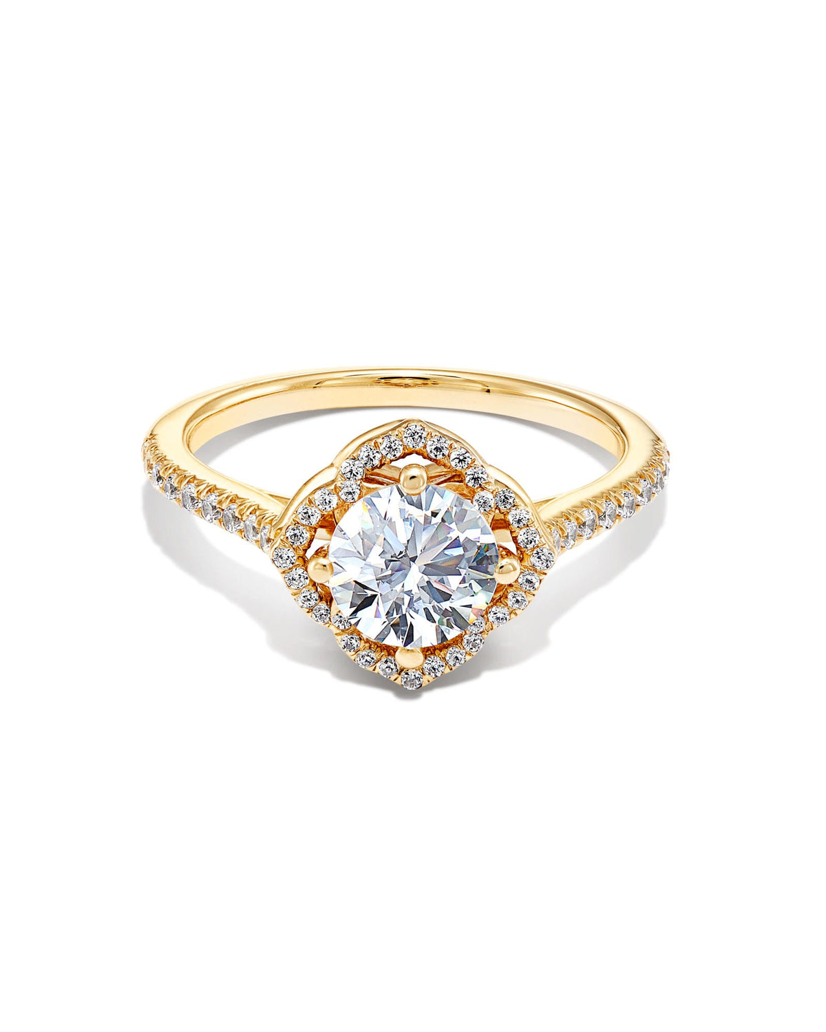 1 ct Signature Engagement Ring in 14k Yellow Gold