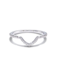 Signature Band Ring in 14k White Gold