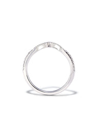 Signature Band Ring in 14k White Gold