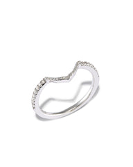 Signature Band Ring in 14k White Gold