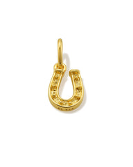 Small Horseshoe Charm in 18k Gold Vermeil